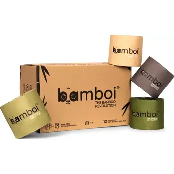 Toaletní papír Bamboi®bambusový toaletní papír original 3 vrstvy, balení 12 rolí