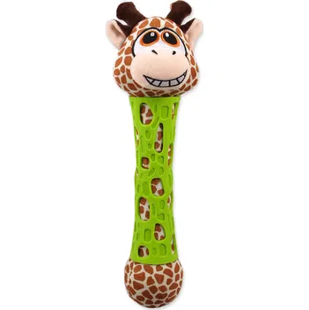 Hračka pro psa BE FUN Hračka BeFun žirafa plyšová s TPR gumou pro štěně 39 cm
