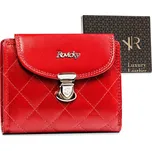 Rovicky Červená kožená prošívaná peněženka V094