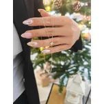 Zlatý řetízek s přívěskem Délka řetízku: 45 cm, Váha: 1,60 g, Ryzost: 14kt (585/1000)