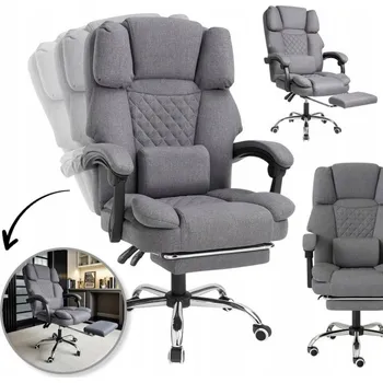 Otočná kancelářská židle Ecarla šedá