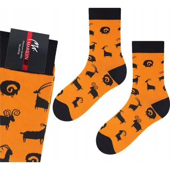 Pánské ponožky Ponožky ponožky Marilyn oranžové zvířecí 41-45