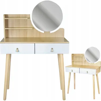 Toaletní stolek Toaletní Stolek Jumi buk světlý matný 80 x 122 x 40 cm