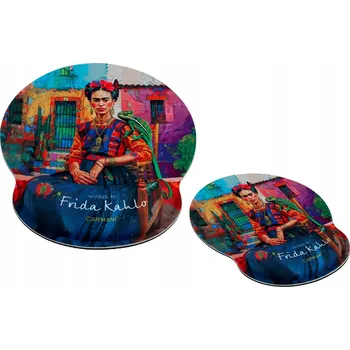 Podložka pod myš PODLOŽKA POD MYŠ S PODLOŽKOU POD ZÁPĚSTÍ FRIDA KAHLO DO KANCELÁŘE POČÍTAČ