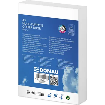 Kancelářský papír Papír A5 80g 500 listů bílý do tiskárny kopírky třída C ColorLok Eko