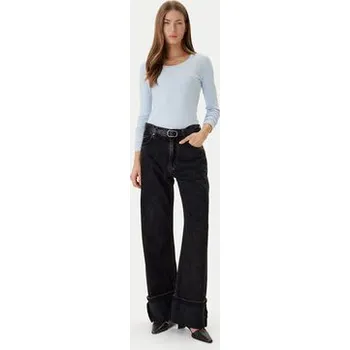 Dámská halenka Calvin Klein Halenka LV044D235G Světle modrá Slim Fit M