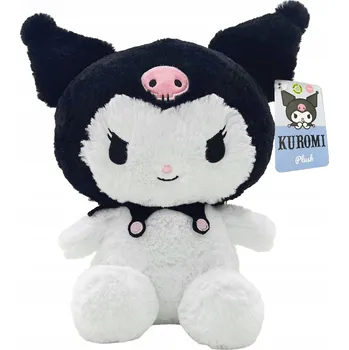 plyšák ORIGINÁLNÍ PLYŠÁK ČERNÁ KUROMI NADÝCHANÁ PLYŠOVÁ HRAČKA 26 CM HELLO KITTY