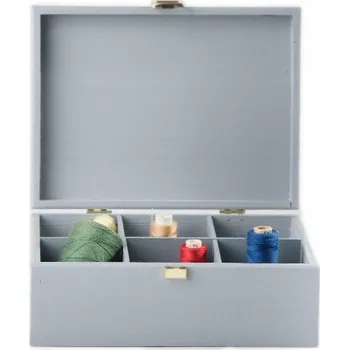 Obraz Dřevěná čajová krabička s uzávěrem Pinus 5735.07 šedá