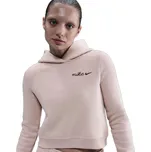 Dámská mikina s kapucí NIKE-W NSW PHNX FLC SHRUNKEN HOODIE SILT RED Červená M
