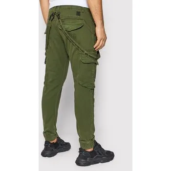Pánské kalhoty Alpha Industries Kalhoty z materiálu Utility 128202 Zelená Slim Fit 29