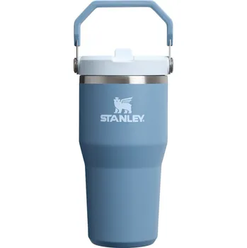 Termoska Šedomodrá termoska z nerezové oceli 600 ml IceFlow™ Flip Straw 2.0 Tumbler Indigo – Stanley ID_1799748