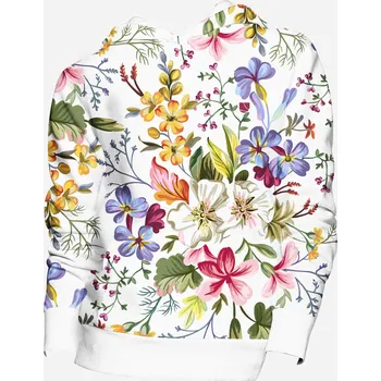 Dámská mikina UTOPY Dámská sportovní mikina White Flower fullprint - starý střih Velikost: S