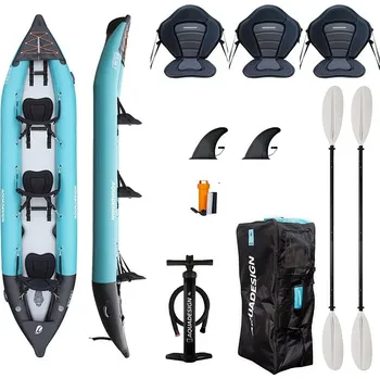 Kajak Kajak AQUADESIGN Koloa 400 - nafukovací trojmístný - varianta: 2x kajak pádlo