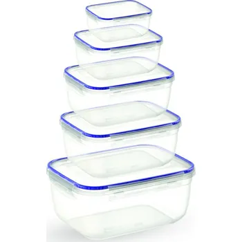 Dóza na potraviny Sada uzavíratelných boxů Frigo PH 5 ks transparentní