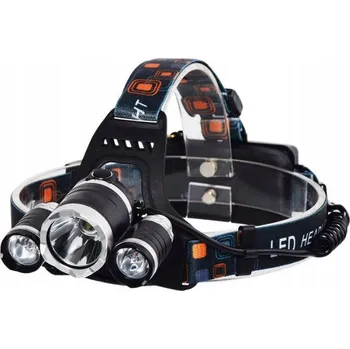 Čelovka ČELOVKA 3 LED CREE XM-L T6 AKU ČELOVÁ SVÍTILNA