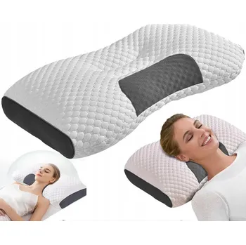 Polštář NOVÉ ORTOPEDICKÉ POLŠTÁŘE PRO SPANÍ NA BOKU, ERGONOMICKÝ POLŠTÁŘ NA KRK