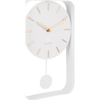 Hodiny Stolní hodiny Karlsson bílé 20 cm