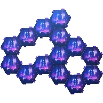 Příslušenství k deskovým hrám MitroCZECH Mřížka pro hexové díly mapy ze hry Tamashii: Chronicle of Ascend Barva: Fialová, Množství: 1 set