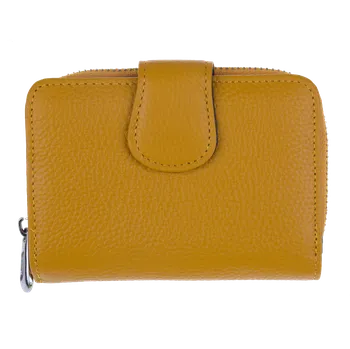 Peněženka NovaKabelka.cz Dámská kožená peněženka D115 Giallo