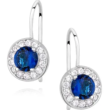 Náušnice Olivie Dětské stříbrné náušnice BLUE 1625 Ag 925; ≤1,5 g.