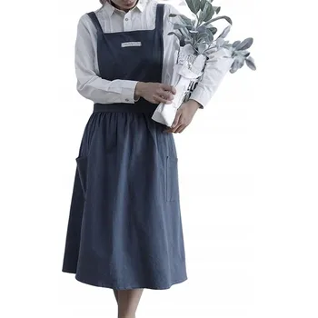 Kuchyňská zástěra Dámská kuchyňská zástěra v japonském stylu se 2 kapsami