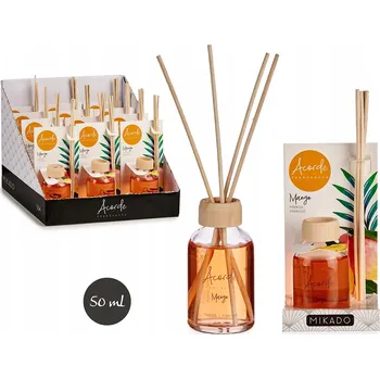 Osvěžovač vzduchu DIFUZÉR S TYČINKAMI OSVĚŽOVAČ VZDUCHU MANGO DO DOMÁCNOSTI