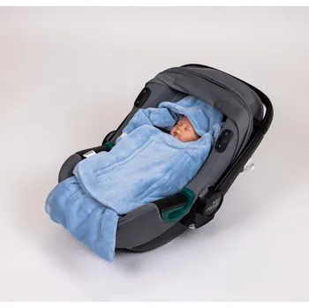 Dětská deka Tulimese Zavinovací deka do autosedačky modrá