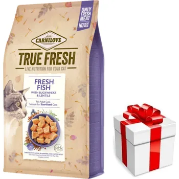Krmivo pro kočku CARNILOVE True Fresh Cat Fish 4,8kg + překvapení pro kočku ZDARMA