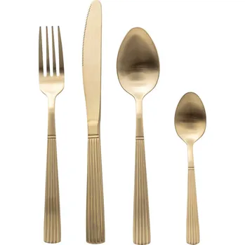 Příbor Secret de Gourmet Sada příborů pro 6 osob TAMARA, zlatá, 24 kusů