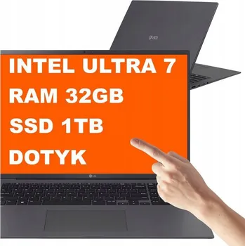 Notebook Notebook LG gram 17 Ultra 7 32GB 1TB Intel Arc WQXGA Dotykový Displej Win 11 Černý