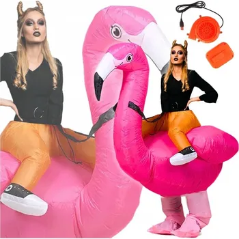 Karnevalový kostým Kostým Zolta růžový nafukovací plameňák univerzální