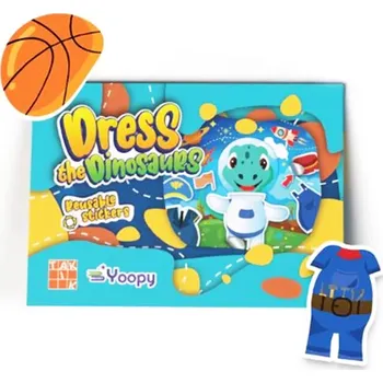 omalovánky TAKTIK International Sada s nálepkami Obleč si dinosaury organizační složka