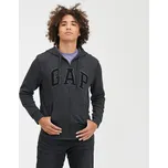 Mikina GAP Logo Fullzip Hoodie New Charcoal Grey XS