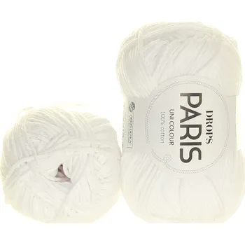 Příze Drops Paris 16 bílá