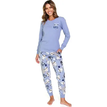 Dámské pyžamo Bavlněné dámské pyžamo Sheep Back To Bed modré M