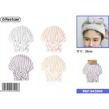 Obraz Měkká ručníková čepice na vlasy 15x28 cm