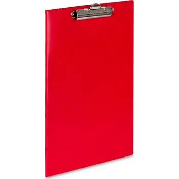 DESKA S KLIPEM CLIPBOARD A5 PODLOŽKA NA PSANÍ SVĚTLE ČERVENÁ KANCELÁŘ