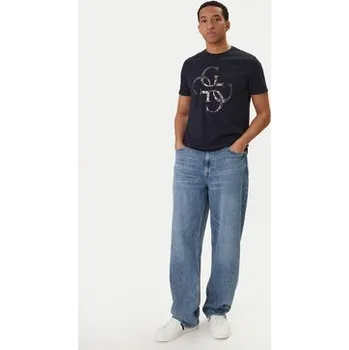 Guess Jeansy M6RA0P D0618 Modrá Baggy Fit 33_32