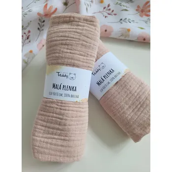 Papírový ubrousek Mušelínová plenka MALÁ 40 x 30 cm - pudrová