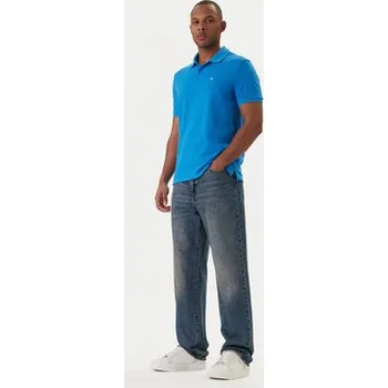 Pánské tričko Calvin Klein Jeans Polokošile LV040EM269 Světle modrá Regular Fit 2XL