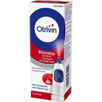 Lék na kašel, rýmu a nachlazení Haleon Otrivin Rhinostop 0,5 mg + 0,6 mg/ml 10 ml