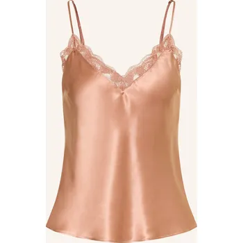 Dámské tričko Simone Pérèle Dámský Pyžamový Top Love Me Z Hedvábí, růžová, 36
