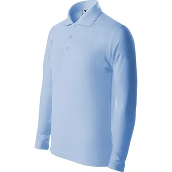 Chlapecké tričko Pique polo LS polokošile dětská 134 cm/8 let nebesky modrá