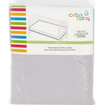 Prostěradlo CEBA BABY Prostěradlo 120x60cm JERSEY napínací Světle šedé