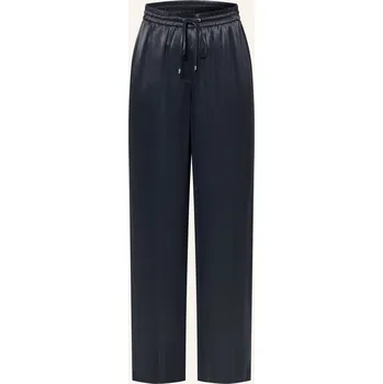 Boss Dámské Marlene Kalhoty Tavati Ze Saténu, tmavě modrá, 38