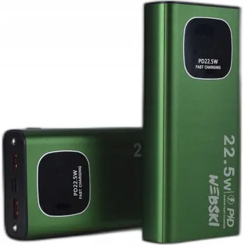 Powerbanka Powerbanka Webski 30000 mAh zelená