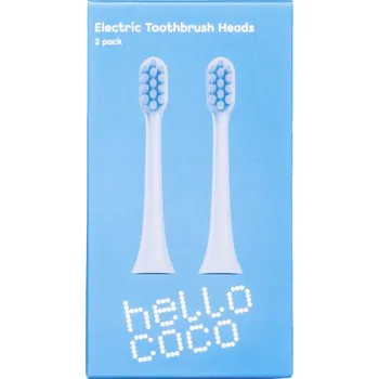 Elektrický zubní kartáček hello coco náhradní hlavice – modré, Electric Toothbrush Head Blue, 2ks
