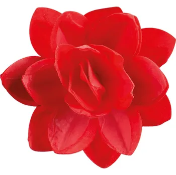 Jedlá dekorace na dort Dekora – – – – Jedlý květ červený
