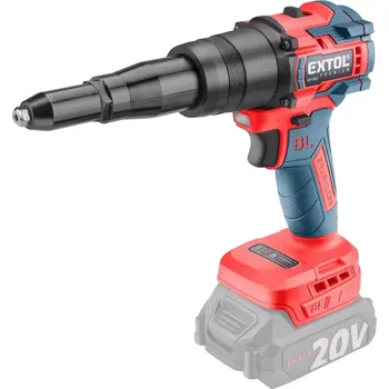 Nýtovací pistole 8891869 Aku nýtovací pistole 20V/bez aku SHARE20V, BRUSHLESS Extol Premium