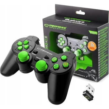 Gamepad Bezdrátový gamepad PS3 USB zelený Ovladač Bluetooth pro hry